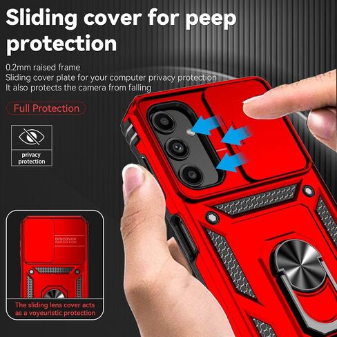 Military Grade Case for Galaxy A14 5G Case for Samsung A14 5G Case with Kickstand Slide Camera Cover Protection Shockproof Case for Samsung Galaxy A14 5G Phone Case (Dark Green) in Saudi Arabia