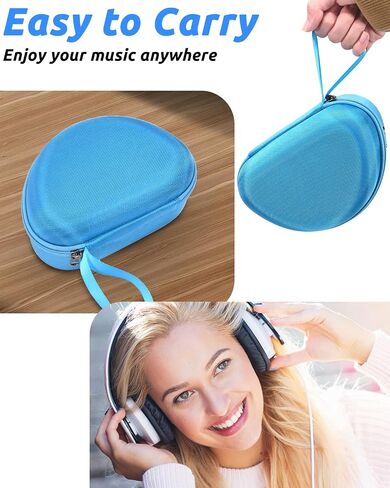 RAIACE Hard Travel Storage Case Compatible with Beats Solo 4 / Beats Studio Pro/Beats Solo 3 / Beats Studio 3 Headphones, Protective Carrying Bag. (case only)-Black in Saudi Arabia