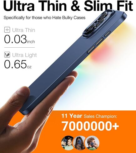 Torras Slim Fit مصممة لـ iPhone 15 Pro Max Case 6.7 بوصة ، و Shin-Shin 15 Pro Max Case 2023 ، و Cover Lighted Hard Cover Cases for iPhone 15 Promax Case Black ، OriginFit in Saudi Arabia