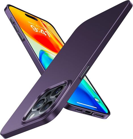 Torras Slim Fit مصممة لـ iPhone 15 Pro Max Case 6.7 بوصة ، و Shin-Shin 15 Pro Max Case 2023 ، و Cover Lighted Hard Cover Cases for iPhone 15 Promax Case Black ، OriginFit in Saudi Arabia
