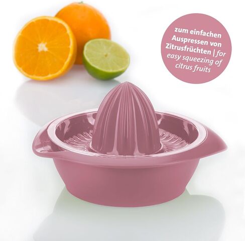Westmark 3091227P Lemon Citrus Juicer with Container, Diameter: 18.7 cm, Capacity: 350 ml, Plastic, Limetta, Red in Kuwait