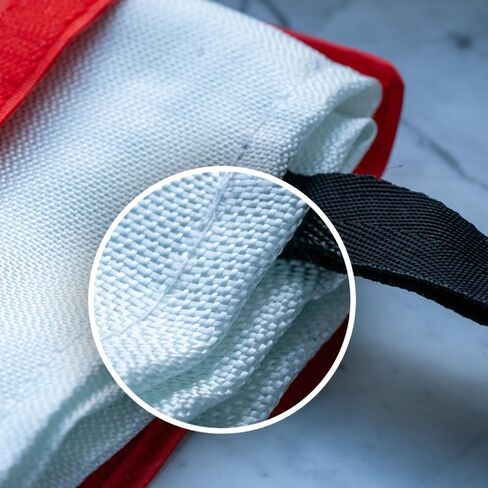 Emergency Fire Blanket - Fire Suppression Blanket for Kitchen, 39" x 39" Fire Blanket for Home, Fiberglass Fire Blanket (1-Pack), Red in Saudi Arabia