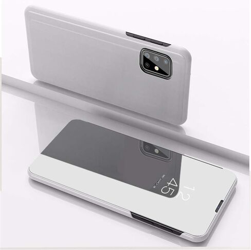 Samsung Galaxy Note 20 Case Slim Mirror Design Clear View Flip Flip Bookstry Stra Slim Profeterer with Kickstand Protection Cover for Samsung Galaxy Note 20 Mirror Pu Rose Gold in Kuwait
