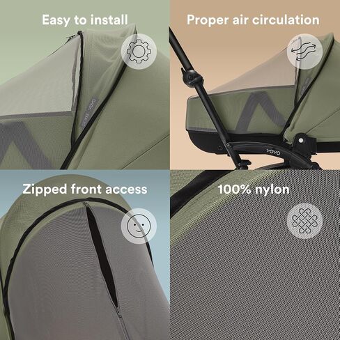 Stokke YOYO 0+ Newborn Pack Mosquito Net - Protect Your Child from Small Insects - Easy to Install & Store - 100% Nylon in Kuwait