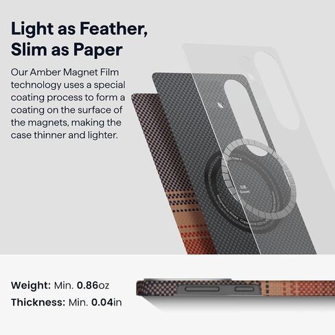 Pitaka لحالة S25 ، 6.2 بوصة ، متوافقة مع Magsafe ، Slim & Light Samsung Galaxy S25 Case ، 600D الألياف Aramid مصنوعة [حالة سائلة للغاية - أسود/رمادي] in Kuwait