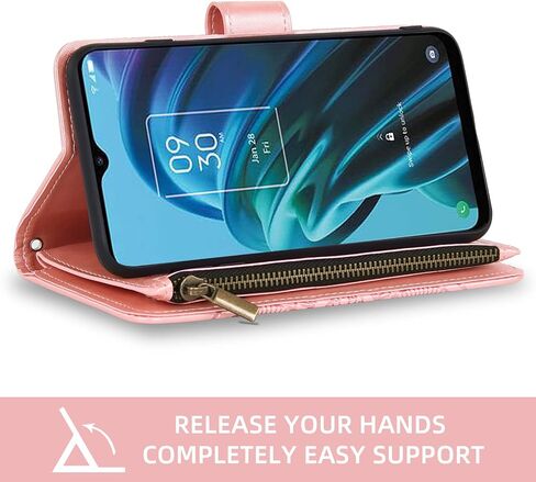 حالة الهاتف ASUWISH لـ TCL 30XE/30V/4X/20AX/20A/20R/BREMEN 5G WALLET WALLE مع واقي شاشة زجاجي مقسى و FLIP CREDIT CARD CELL TLC T601DL 30 XE XE5G V 20 AX R A in Saudi Arabia