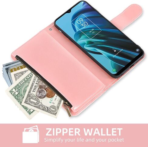 حالة الهاتف ASUWISH لـ TCL 30XE/30V/4X/20AX/20A/20R/BREMEN 5G WALLET WALLE مع واقي شاشة زجاجي مقسى و FLIP CREDIT CARD CELL TLC T601DL 30 XE XE5G V 20 AX R A in Saudi Arabia