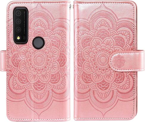 حالة الهاتف ASUWISH لـ TCL 30XE/30V/4X/20AX/20A/20R/BREMEN 5G WALLET WALLE مع واقي شاشة زجاجي مقسى و FLIP CREDIT CARD CELL TLC T601DL 30 XE XE5G V 20 AX R A in Saudi Arabia