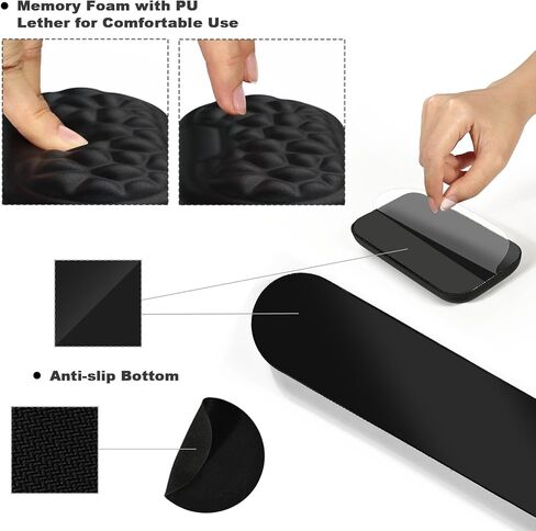 Keyboard Stand with Wrist Rest Clear Acrylic Keyboard Holder with Wrist Support for Office Use, Keyboard and Mouse Rest Set for Easy Ergonomic Typing&Working, Maze in Kuwait