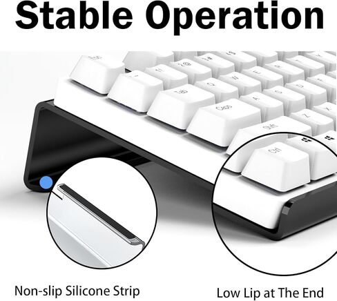 Keyboard Stand with Wrist Rest Clear Acrylic Keyboard Holder with Wrist Support for Office Use, Keyboard and Mouse Rest Set for Easy Ergonomic Typing&Working, Maze in Kuwait