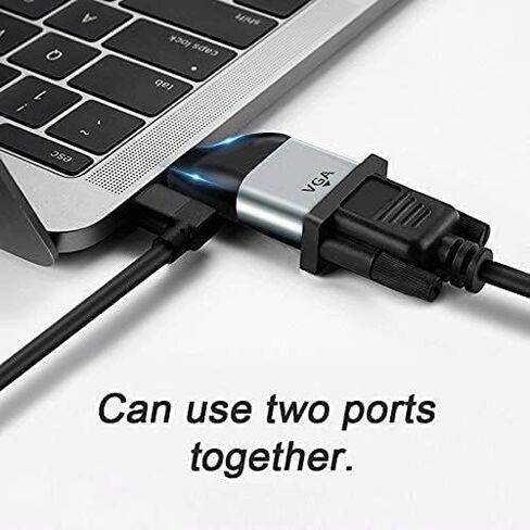 USB C إلى محول VGA VGA إلى محول شاشة Cable Type C -type لجهاز الكمبيوتر اللوحي المحمول 1080P 60Hz in Kuwait