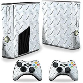 MightySkins Skin Compatible with X-Box 360 Xbox 360 S Console - Diamond Plate | Protective, Durable, and Unique Vinyl Decal wrap Cover | Easy to Apply, Remove, and Change Styles | Made in The USA