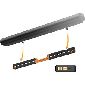 Perlegear Soundbar Wall Mount Compatible with Sonos Arc and Sonos Arc Ultra, Sound Bar Mount on Wall Under TV, Hidden Design, Optional Smart EQ Optimization Switch, Sturdy Steel Structure