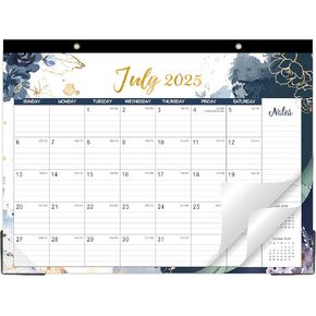 2025 Desk Calendar - Desk/Wall Calendar 2025 from Jan. 2025 - Dec. 2025, 17" x 12" Desktop Calendar, Monthly Calendar for Home and Office - School