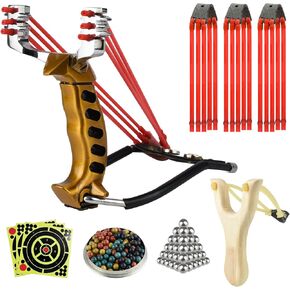 Slingshot,Wrist Sling Rocket Professional Hunting Sling Shot with Solid Wooden Slingshot,Outdoor, Hunting-for Kids/Children/Adult