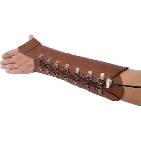 PU Leather Archery Arm Guard Hand Protector Brace Longbow Hunting Shooting for Children Protective Gear