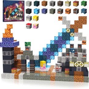 Magnetic Building Blocks - 150PCS Build My Magnet World Magic Portal Set, Magnetic Building Blocks Toddler Toys STEM Montessori Sensory Toys for 3 4 5 6 7 8-13 Years Boys Girls Birthday Gifts for Kids