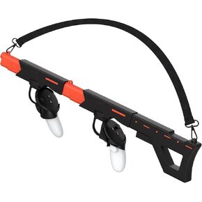 Upgraded VR Gun Stock for Meta Quest 3S/Quest 3, Magnetic VR Accessories for Oculus Quest 3, Controller Grips with Shoulder Straps for Enhance Control Feel, Realistic FPS Gaming Experience