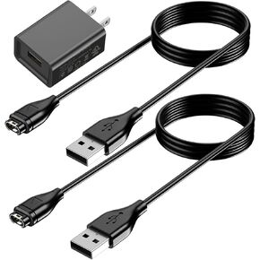 Vanjua Charger Cable for Garmin Fenix 8 7 6 5 S X E, Forerunner 945 45 45S 245 Music, Vivoactive 5 4 4S 3, Instinct 1 2 2S Tide Tactical, Approach S10 S40 S60 X10, Vivomove, Venu Sq 2 2S