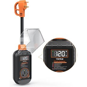 RV Surge Protector, 30 Amp 10800 Joules RV Circuit Analyzer