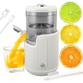 Electric Citrus Juicer Leakproof, USB Rechargeable 360 Degree Motor Squeezer, 500ML Mini Portable Juicer Machine Squeezer for Orange Lemon Lime Grapefruit