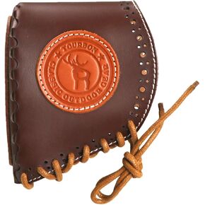TOURBON Leather Recoil Pad for Rifle Shotgun Recoil Reducer Hunting Shooting
