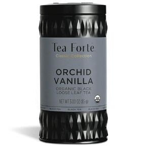 Tea Forte Organic Black Tea Bombay Chai, Makes 35-50 Cups, 4.23 Ounce Loose Leaf Tea Canister