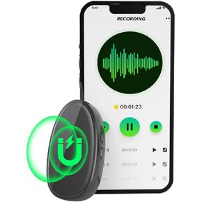 128GB Digital Voice Recorder with Playback, Portable Mini Magnetic Audio Activated Recorder with USB MP3 for Lectures Meetings Interviews