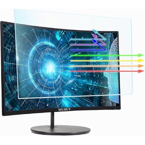 22 inch Anti Blue Light Anti Glare Screen Protector for Dell/HP/Acer/ViewSonic/ASUS/Aoc/Samsung/Sceptre/LG Diagonal 22" 16:10 Standard/Curved Monitor &Touchscreen, Protection Eyes (18.7" x 11.7