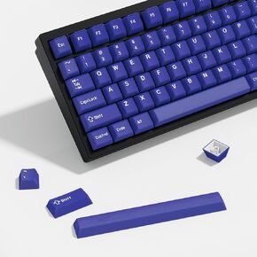 KBDIY Blue Jade PBT مفاتيح مفاتيح ، 174 مفتاح Keys Cherry Custom Keycaps ، Double Shot Keycaps 60 75 100 ٪ ، مفاتيح لوحة المفاتيح ل 61/64/68/84/87/100/104/108 لوحة مفاتيح ميكانيكية