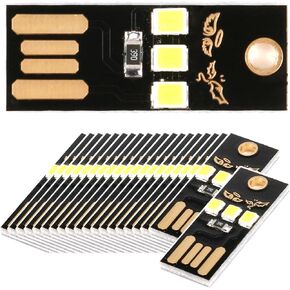 20pcs Super Mini USB Light Ultra Slim, Bright Flexible LED Light for Laptop, Keyboard, Reading, Travel, Camping Accessories