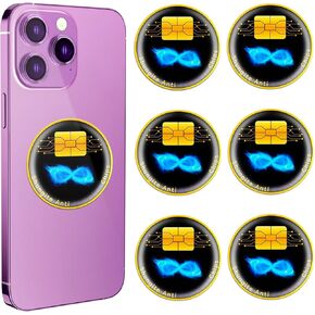 6 Pcs Cell Phone Protection Stickers | 99% Effective Shield & Neutralizer | Compatible with Smartphones, Laptops, Tablets, TVs, Monitors & All Electronic Devices