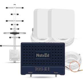 Cell Phone Booster for Home & Multi-Room,Up to 7,000 sq ft,Cell Phone Signal Booster for Band 66/25/2/4/5/12/13/17,Boost 5G 4G Data for All U.S. Carriers FCC Approved Cell Signal Booster