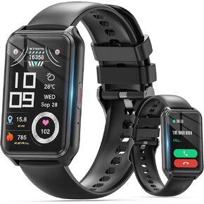 Smart Watch with Fitness Tracker, 1.57-Inch Display, Answer Calls, Sleep Monitor, IP68 Water Resistant (Gold)