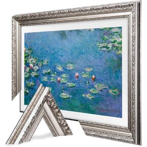 Tv Frame Bezel Compatible with Samsung The Frame TV | Antique Gold Color | Quick & Easy Installation | from 32" to 85" (Only for Samsung The Frame TVs) (Antique Gold, 50 inch)