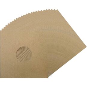(25) 12" Kraft Brown Vinyl Record Album Jackets (with a Hole)