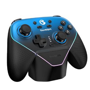 GameSir Super Nova Multiplatform Game Controller – 2.4G Wireless for PC/Switch/iOS/Android – Hall Effect Joystick & Triggers, 1000Hz Polling, Magnetic Faceplate, RGB Lighning (Nightfall Blue)