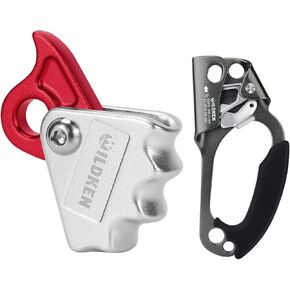 Climbing Ascender Fall Protection Belay Device Climbing Rope Grab for Rock Climbing， Climbing Hand Ascender Outdoor Mountaineering Tree Arborist Climbing Rappelling Equip