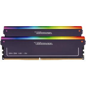 Traxdata Gaming RGB DDR4 RAM 16GB (2x8GB) 3600MHz (PC4-28800) 288-pin CL18-22-22-42 1.35V Inter AMD XMP 2.0 Overclocking UDIMM Desktop Computer Memory Kit - Black