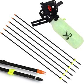Apex Bowfishing Reel Kit - Bowfishing Arrows with Safety Slides for Compound & Recurve Bows