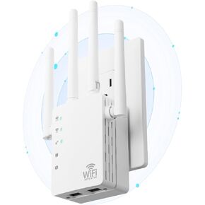 2025 WiFi Extenders Signal Booster with Dual Band 5GHz/2.4GHz, Long Range Up to 13888 sq. ft & 150+ Devices, Internet Extender WiFi Booster, WiFi Extenders Signal Booster for Home and Outdoors