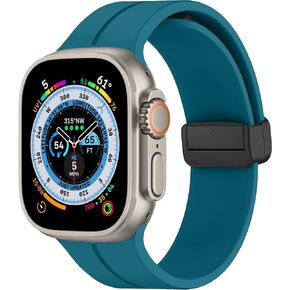 For Apple Watch Band 41mm 40mm 38mm Women Men, iWatch Bands Silicone Magnetic Bracelet Wristband Sport Band for Apple Watch Series 9 8 7 Series SE 2nd Generation SE 6 5 4 3 2 1 Strap in Kuwait