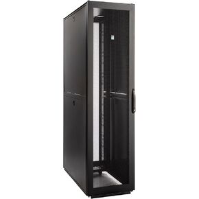 Rittal 9982214, TS IT Pro Cabinet, 48U, with Sidewalls, 19" Rails, casters, Cable Management Walls, Baying kit, Locking Front and Rear Perforated Doors, Carbon Steel, Black, 88.58"x 23.62"x 47.24"