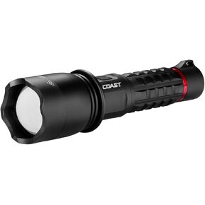 Coast XP20R 4000 Lumen USB-C Rechargeable LED Flashlight with Slide Focus and Pure Beam Focusing Optic, 5 Light Modes