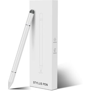3-in-1 Magnetic Stylus Pens for Touchscreen, Compatible with iPhones, Tablets, iPads and Other Touch Screens (White)