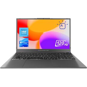 Machenike MachCreator N17A 17.3 "جهاز كمبيوتر محمول ، 17.3" FHD 120Hz ، معالج Intel 4-CORES ، 8GB DDR5 RAM ، 256GB PCIE SSD ، HDMI ، كاميرا الويب ، لوحة المفاتيح الخلفية ، قارئ بطاقة SD ، WI-FI ، Windows 11 Home ، Gray.