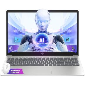 HP Touchscreen الكمبيوتر المحمول كمبيوتر Business - 1TB SSD ، ذاكرة الوصول العشوائي 32 جيجابايت ، 15.6 '' Portable & Lightweight Windows Laptop for Home ، HD Display Slim Student Noteboor for Travel ، Windows 11 Pro ، Office Pro ، Silver