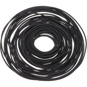 uxcell 50 Pcs Recorder Rubber Belts, Folded Length 40-135mm Cassette Recorder Belts Machine Repair Mix Flat Cassette Tape Machine Rubber Belts for DVD CD LD VCR Repeater Drives, Width 1mm