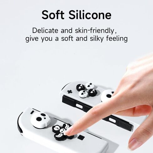 Cute Flower Switch Thumb Grip Caps Compatible with Nintendo Switch/OLED/Lite,Soft Silicone Cross D-Pad Button Caps Set,ABXY Key Buttons Joystick Cap Covers Accessories in Saudi Arabia