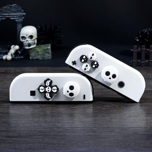 Cute Flower Switch Thumb Grip Caps Compatible with Nintendo Switch/OLED/Lite,Soft Silicone Cross D-Pad Button Caps Set,ABXY Key Buttons Joystick Cap Covers Accessories in Saudi Arabia
